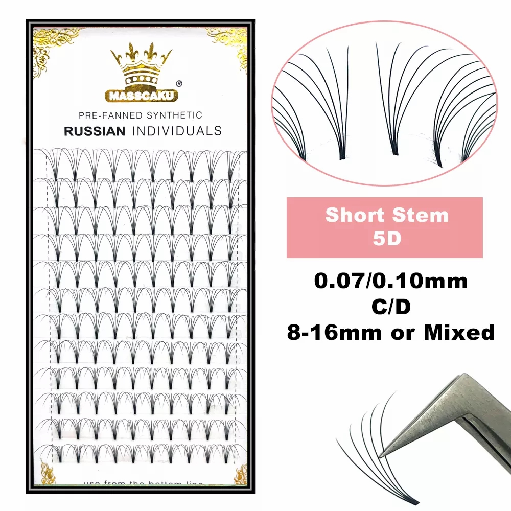 Eyelash Extension Russian - MASSCAKU Premade Russische Volume Korte Steel