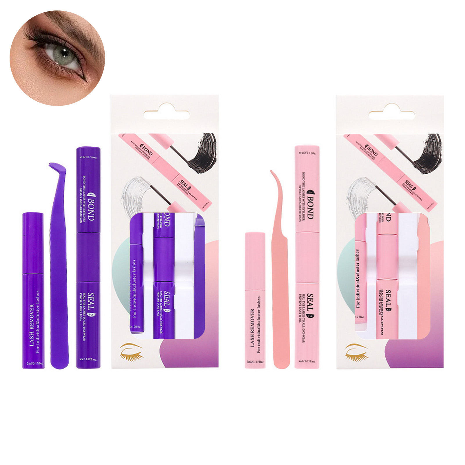 Eyelash Extension Glue Remover - Professionele Wimperverlenging Lijmverwijderaar Pincet Gereedschap Zachte