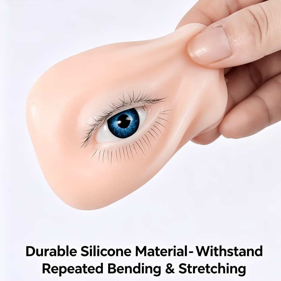 Eyelash Extension Model - 3-laags siliconen oogmodel voor wimperverlenging en