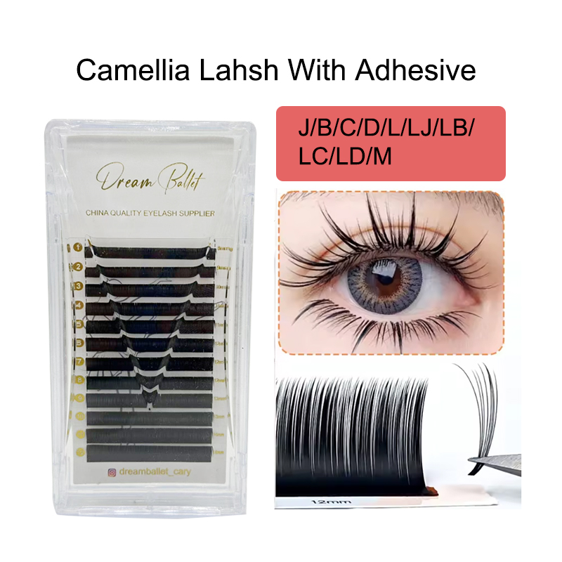 Eyelash Extension Russian - Dream Ballet Camellia Lashes met Adhesive