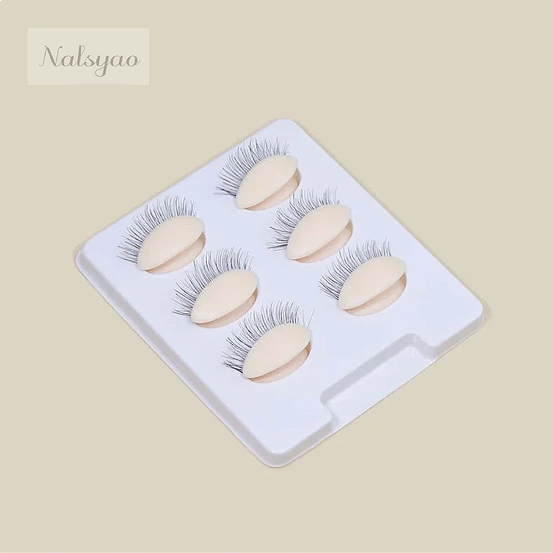 Eyelash Extension Model - 3 paar vervangende, afneembare siliconen oogleden,