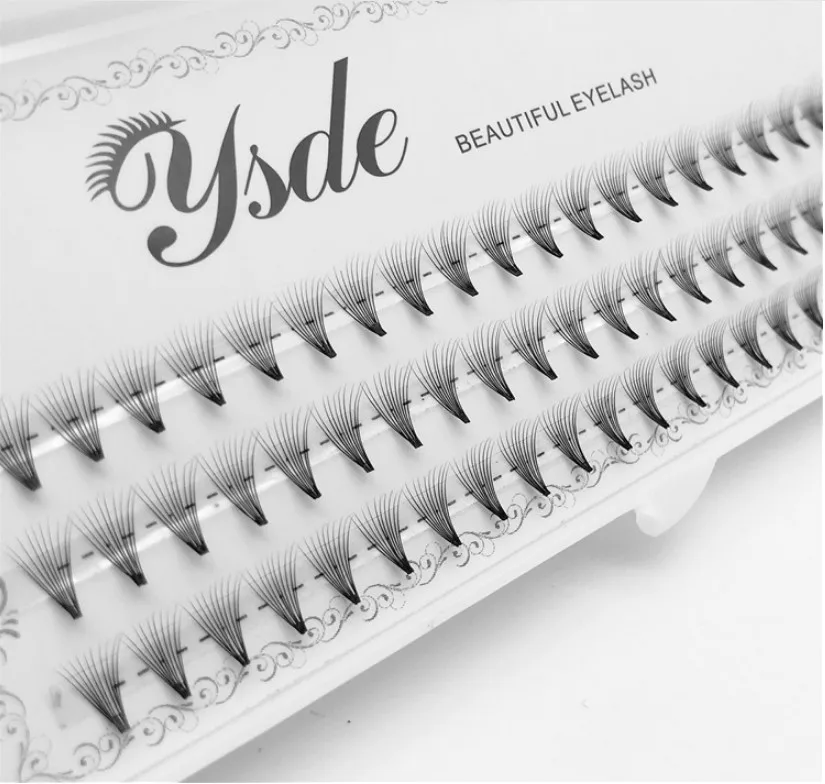 Eyelash Extension For Big Eyes - 60 Bundels/Set Natuurlijke 6D Zwarte 0.07mm