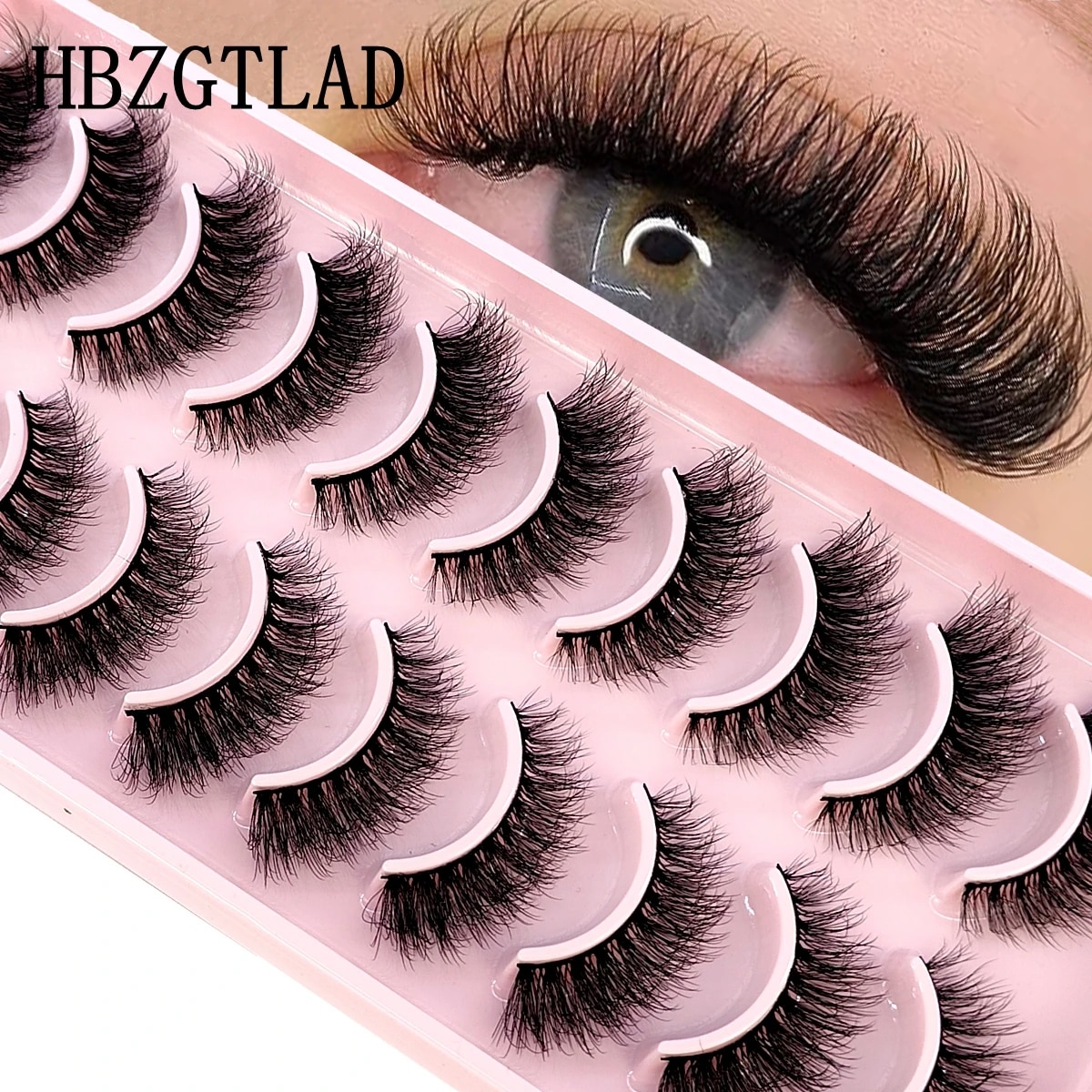 Eyelash Extension For Big Eyes - Hbzgtlad 10 Paar 3d Faux Mink