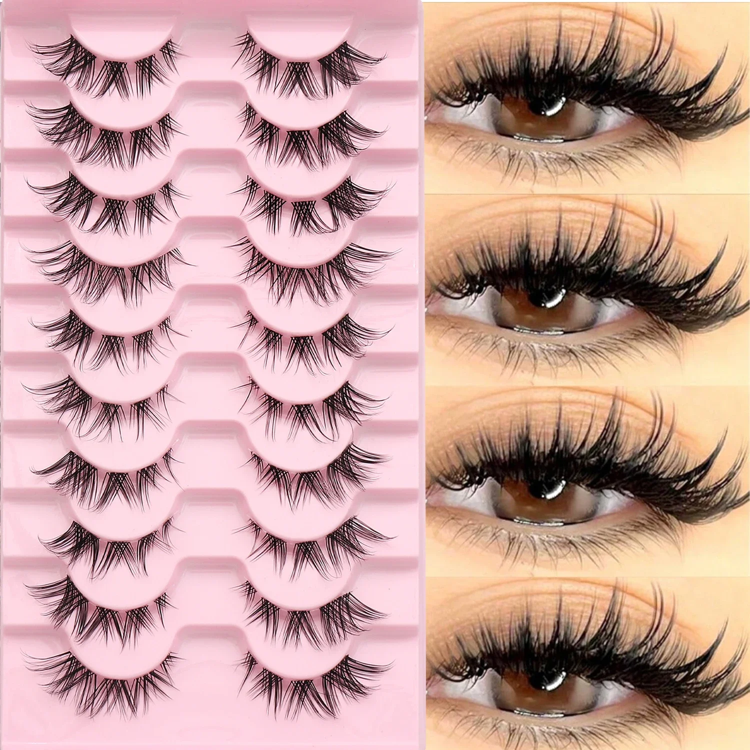 10 paar 3D nepwimpers van imit - Faux Mink Lash recensie en prijs