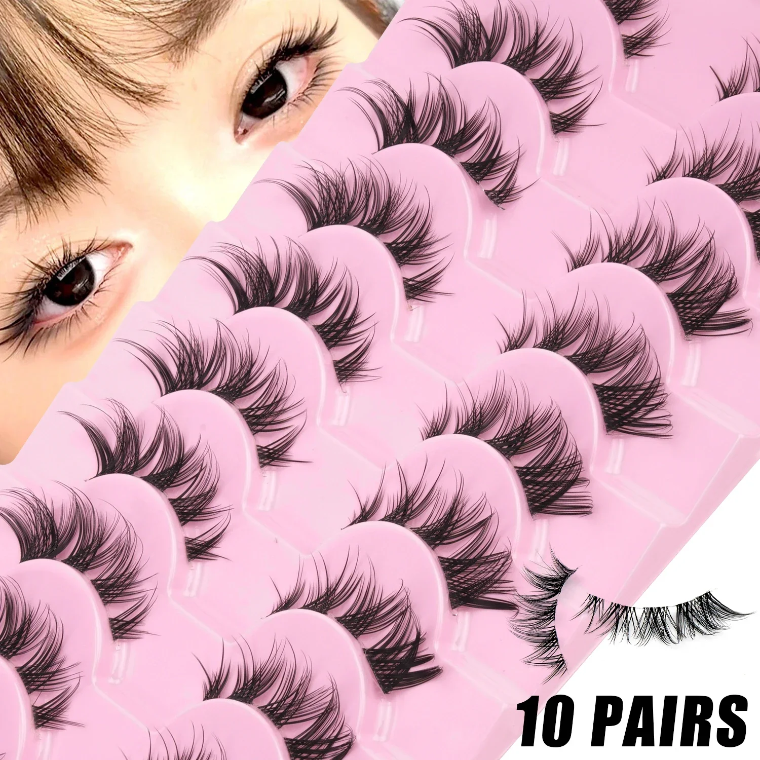 10 paar 3D nepwimpers van imit - Faux Mink Lash recensie en prijs