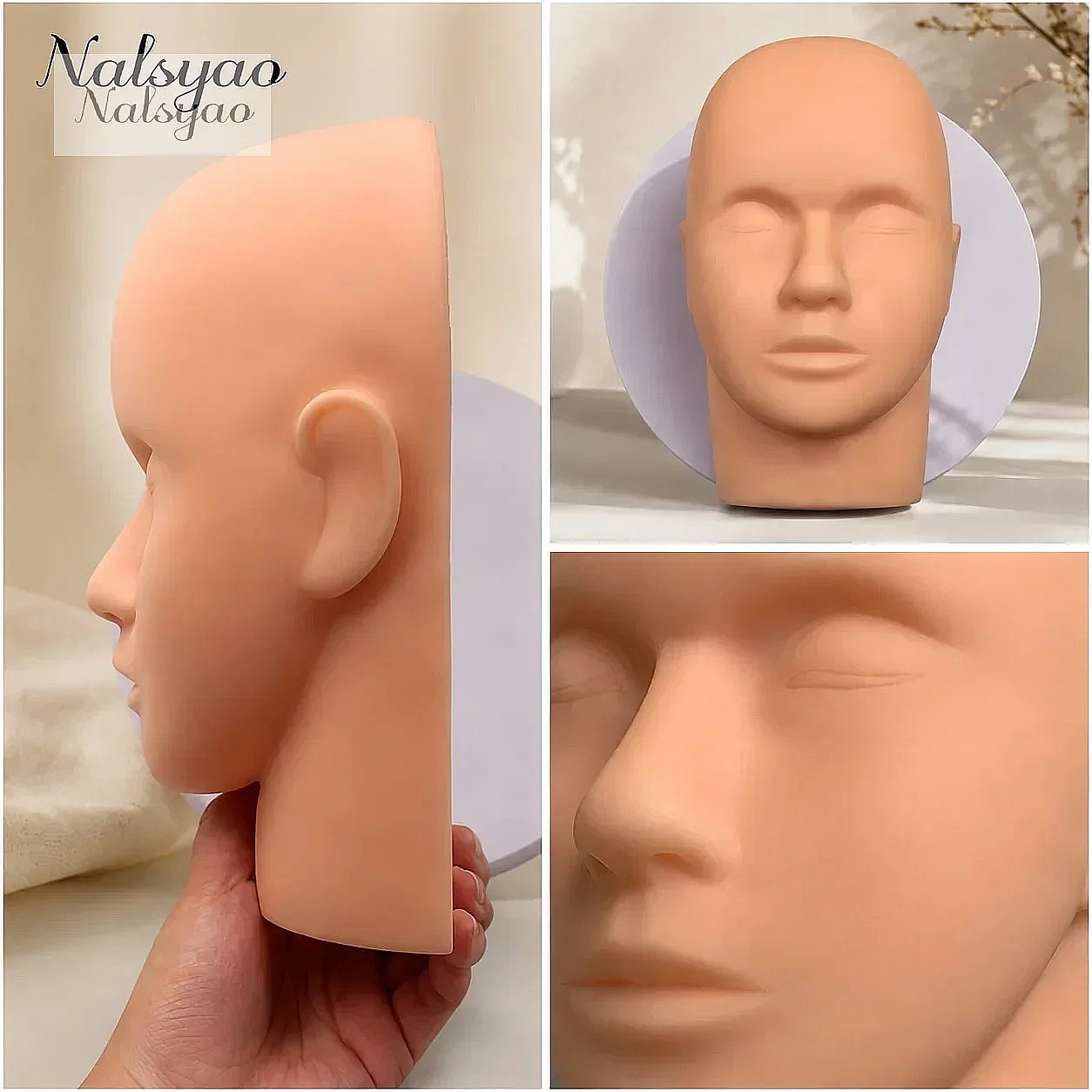 1 stuks rubberen oefenhoofd, n - Eyelash Extension Model recensie en prijs