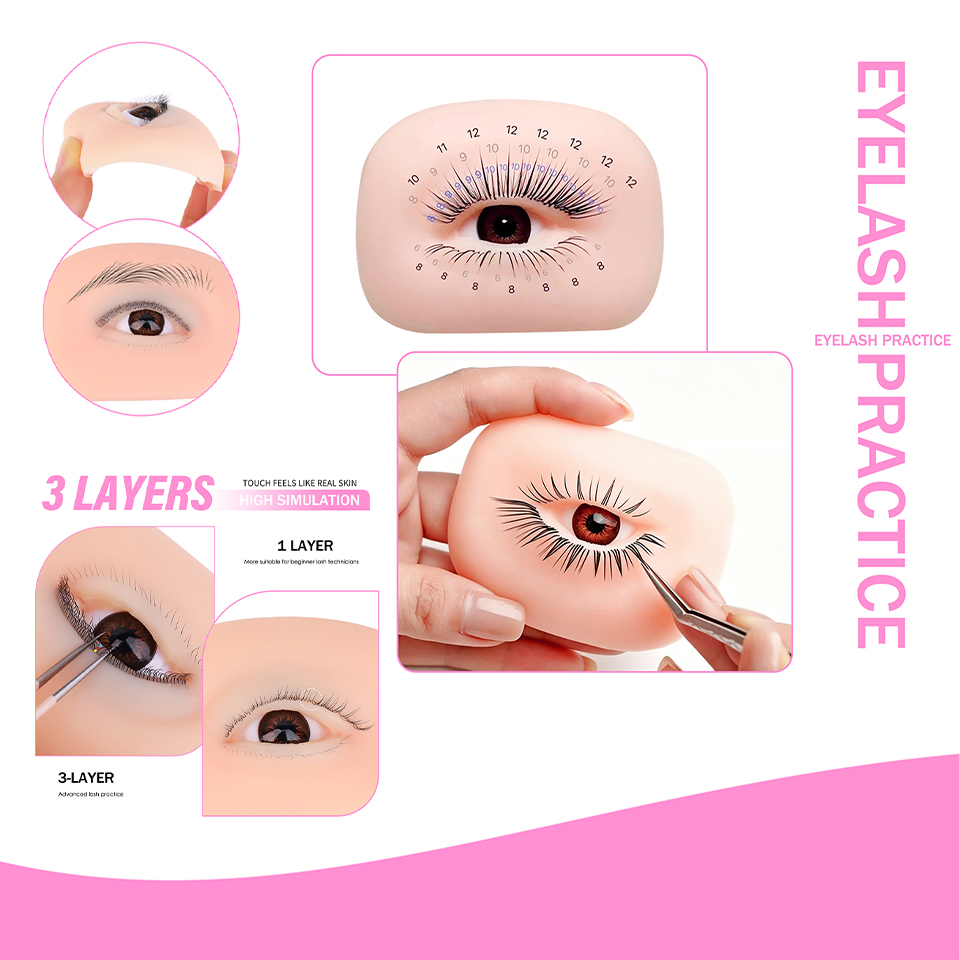 3-laags wimpers herbruikbare m - Eyelash Extension Model recensie en prijs