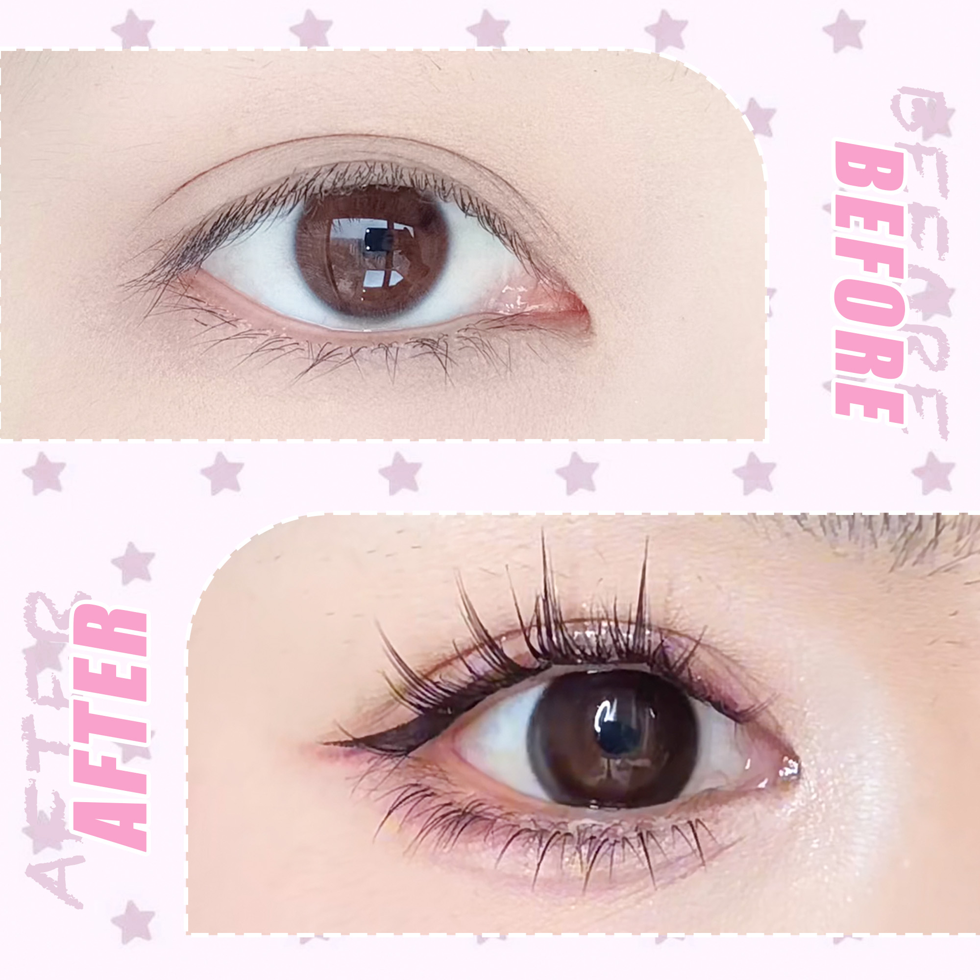 10-rijige onderste wimperexten - Eyelash Extension Korean Style recensie en prijs
