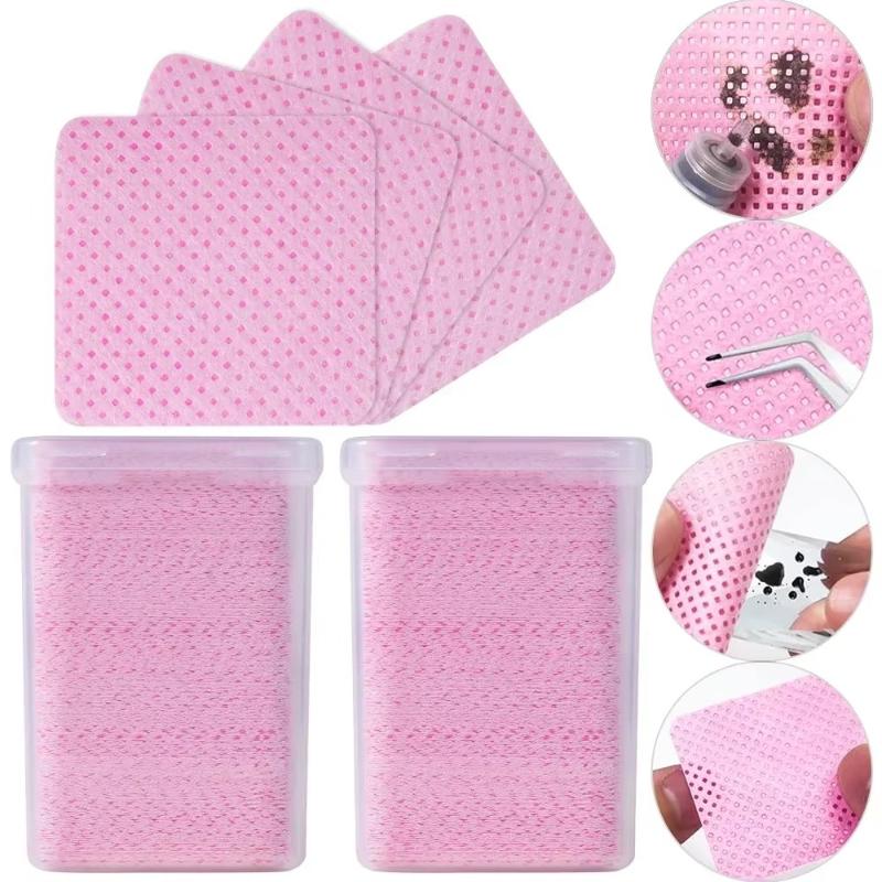 200 stuks pluisvrije nageldoek - Eyelash Extension Glue Remover recensie en prijs