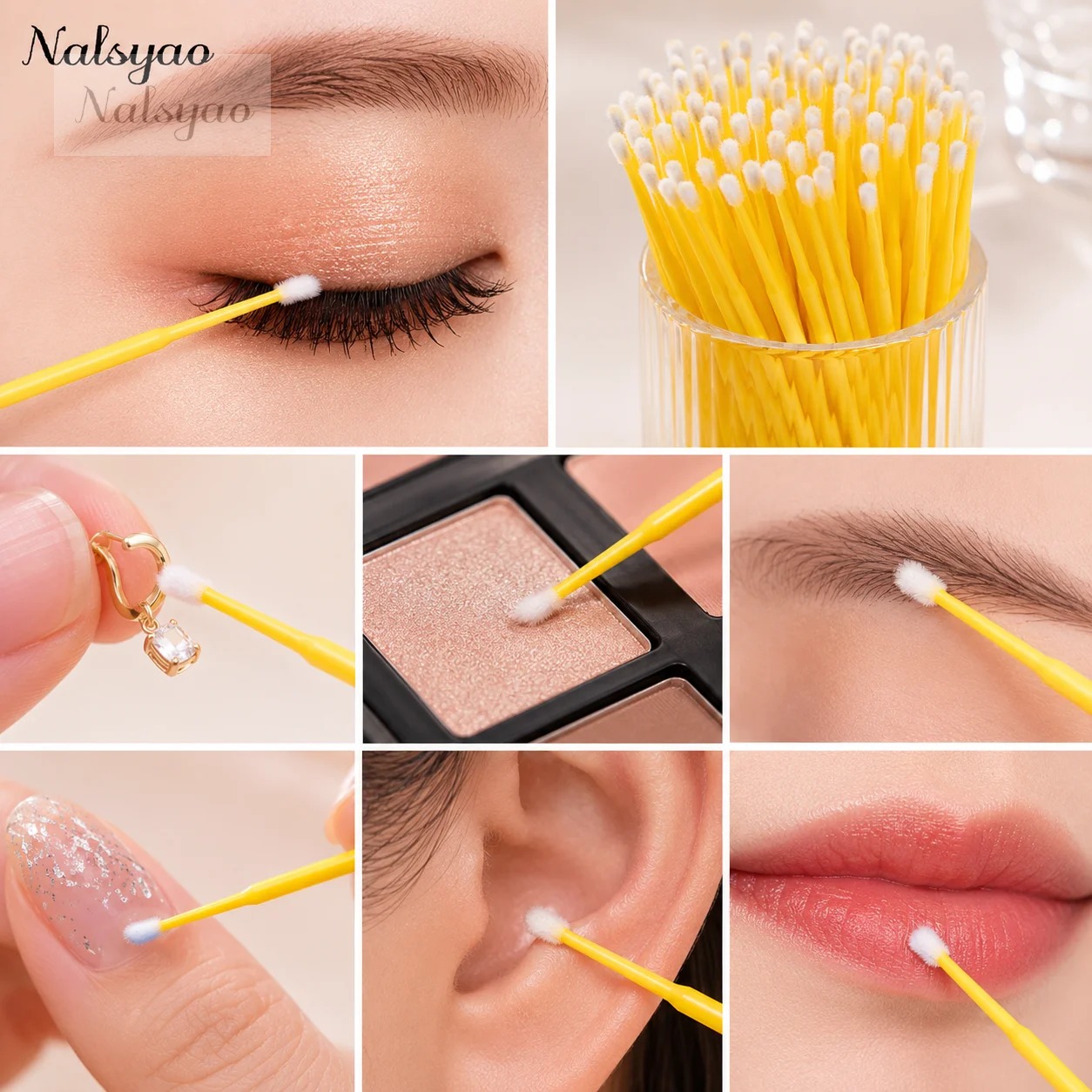 500 stuks reinigingswattenstaa - Eyelash Extension Glue Remover recensie en prijs