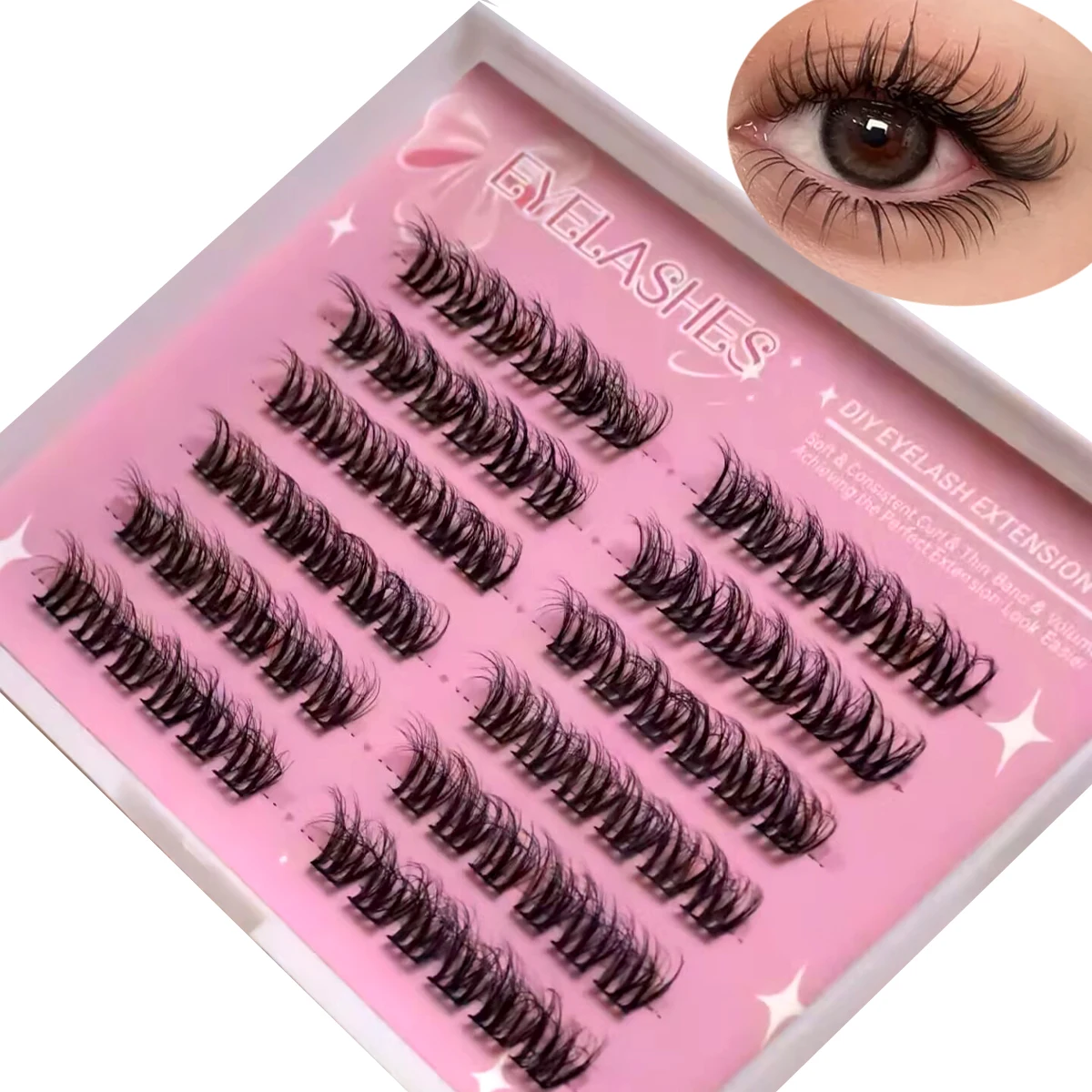 AMSDCN 10 rijen valse wimpers  - Eyelash Extension For Big Eyes recensie en prijs